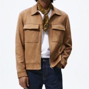 Faux Suede Jacket- Zara BRAND NEW